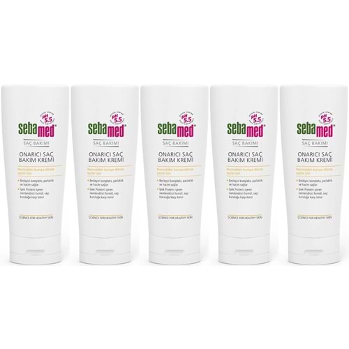 Sebamed Onarıcı Saç Bakım Kremi 200 ML (5 Li Set)