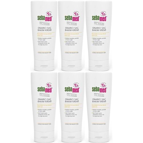Sebamed Onarıcı Saç Bakım Kremi 200 ML (6 Lı Set)