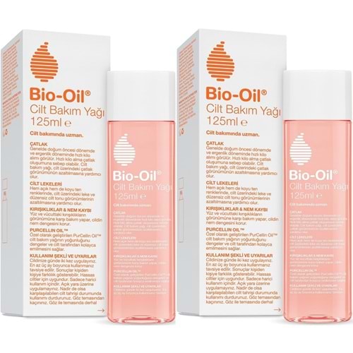 Bio-Oil Çatlak Oluşumunu Önleyici Cilt Bakım Yağı 125ML (Yeni Formül) (2 Li Set)