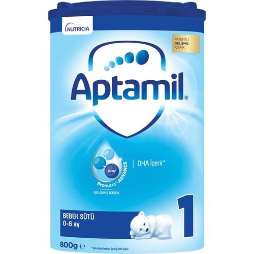 Nutrıcıa Aptamil 800GR Bebek Sütü No:1 (0-6 Ay) Doğumdan İtibaren