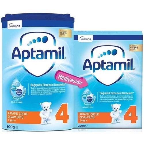 Nutrıcıa Aptamil 800GR+250GR:1050GR Devam Sütü No:4 (1 Yaş ve Üzeri) Avantaj Pk