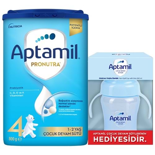 Nutrıcıa Aptamil Pronutra 800GR Devam Sütü No:4 (1-2 Yaş) + Suluk Hediye