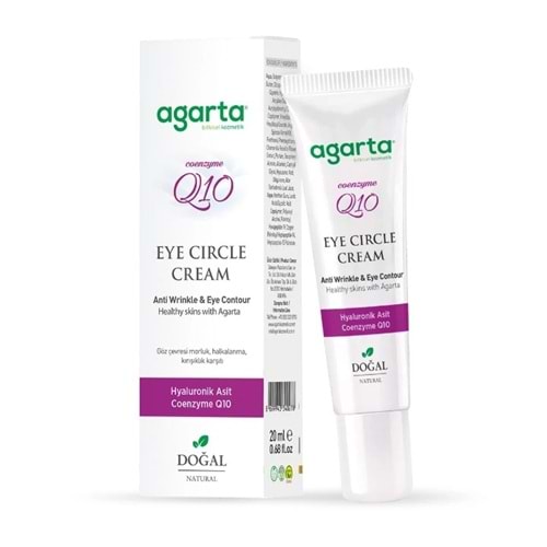 Agarta Doğal Göz Altı Kırışıklık ve Koyu Halka Yaşlandırma Karşıtı Antiaging Bakım Kremi 20 ML