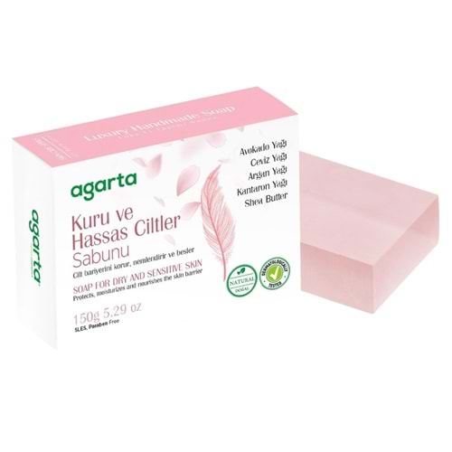 Agarta El Yapımı Doğal Sabun 150GR Kuru ve Hassas Ciltler