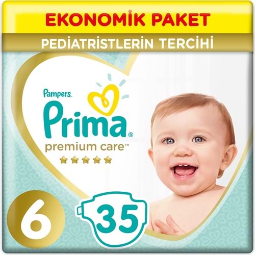 Prima Premium Care Bebek Bezi 6 Beden 13+ KG Extra Large 35 Adet Ekonomik Pk