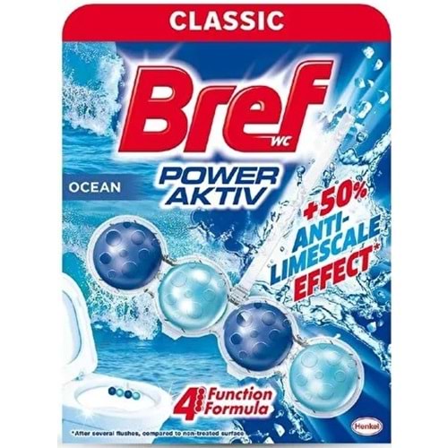 Bref Power Aktiv Klozet Bloğu (İç Adet 1 Li Pk) Okyanus Kokulu