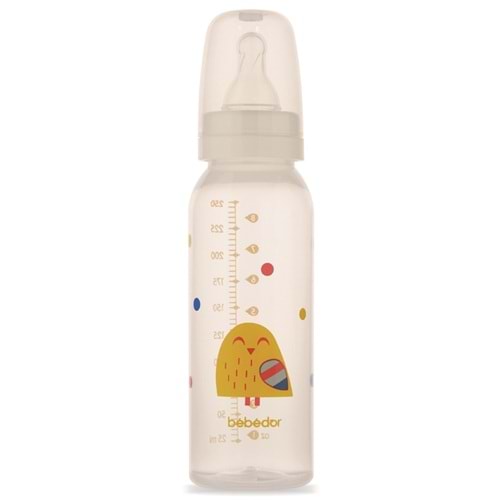 Bebedor Desenli PP Biberon 250ML (Kod:24302) - Sarı