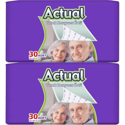 Actual Hasta Alt Açma Yatak Koruyucu Örtü 60*90CM 60 Adet (2PK*30)