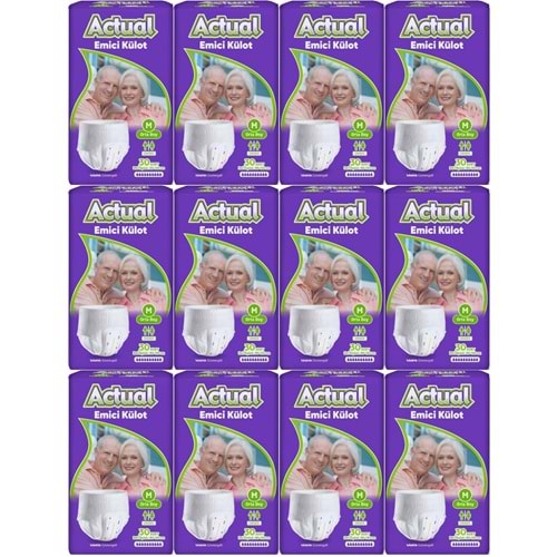 Actual Emici Külot Yetişkin Bezi M - Medium - Orta (Islaklık Göstergeli) 360 Adet