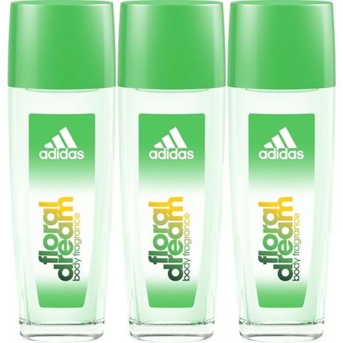 adidas Deodorant 75ML Women-Kadın Floral Dream Natural (3 Lü Set)