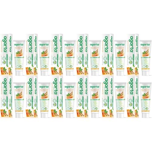 Agarta Doğal Diş Macunu 100ML Misvak özlü (12 Li Set)