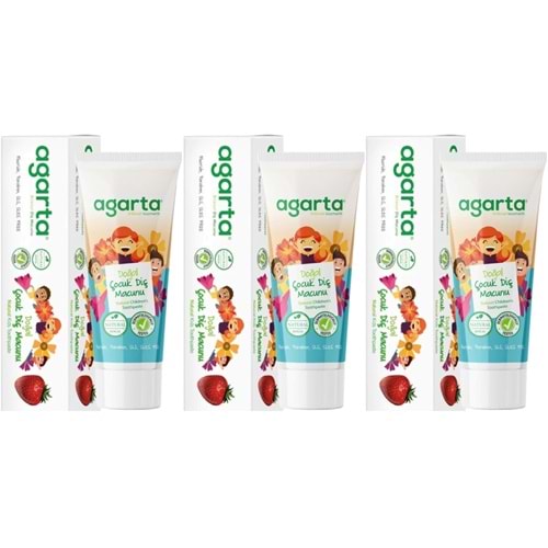 Agarta Doğal Diş Macunu 75ML Çocuk (3 Lü Set)