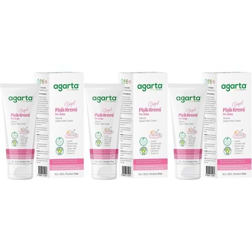 Agarta Doğal Pişik Kremi 100ML (3 Lü Set)