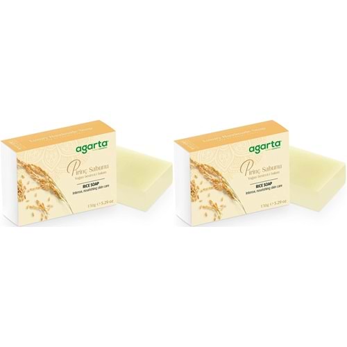 Agarta El Yapımı Doğal Sabun 150GR Pirinç (2 Li Set)