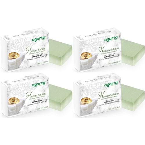Agarta El Yapımı Doğal Sabun 150GR Hamam (4 Lü Set)