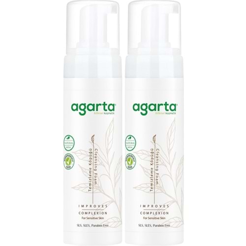 Agarta Doğal Yüz Temizleme Köpüğü 225ML (2 Li Set)