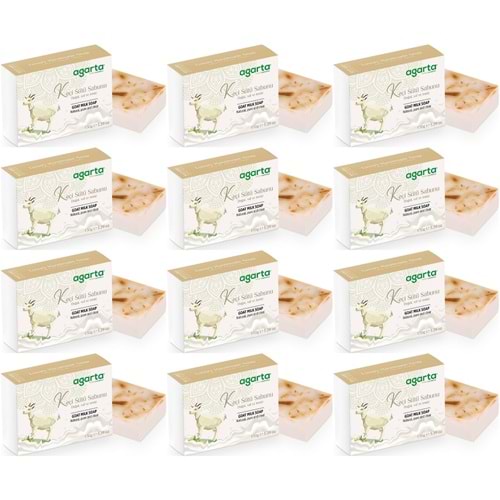 Agarta El Yapımı Doğal Sabun 150GR Keçi Sütü (12 Li Set)