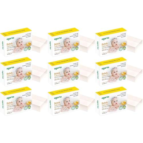 Agarta El Yapımı Doğal Sabun 150GR Bebek (9 Lu Set)