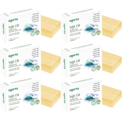 Agarta El Yapımı Doğal Sabun 150GR Yağlı Cilt (6 Lı Set)