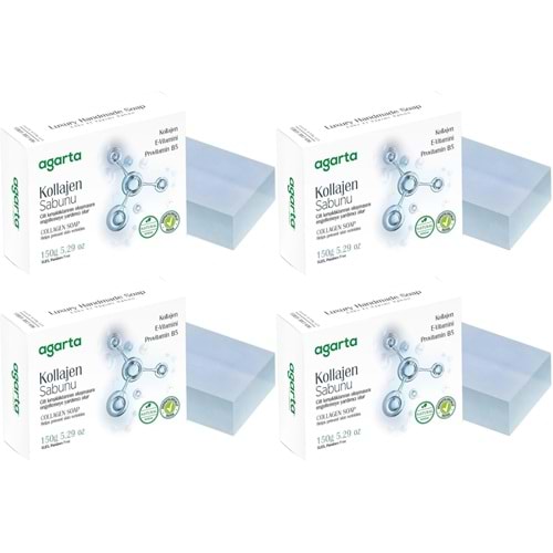 Agarta El Yapımı Doğal Sabun 150GR Kollajen (4 Lü Set)