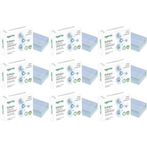Agarta El Yapımı Doğal Sabun 150GR Kollajen (9 Lu Set)
