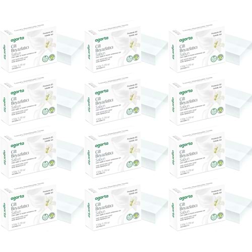 Agarta El Yapımı Doğal Sabun 150GR Cilt Beyazlatıcı (12 Li Set)