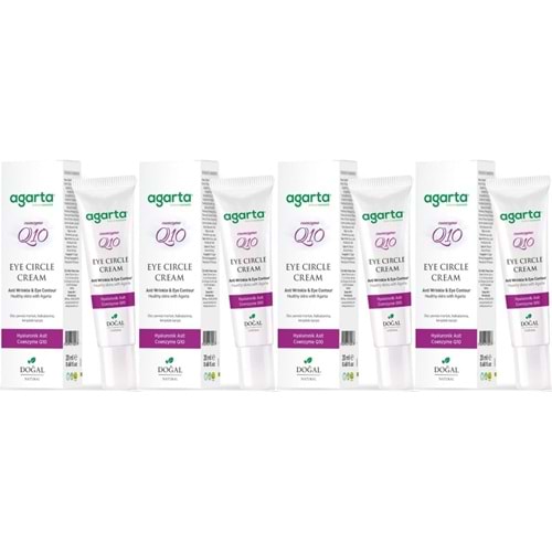 Agarta Doğal Göz Altı Kırışıklık ve Koyu Halka Yaşlandırma Karşıtı Antiaging Kremi 20 ML (4 Lü Set)