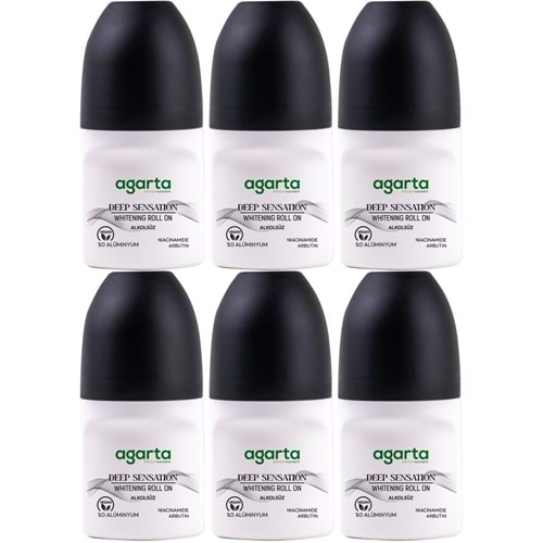 Agarta Roll-On Erkek 50 ML Patchoulı Deep Sensatıon (24 Saat Etkili Ter Kokusu Önleyici) (6 Lı Set)
