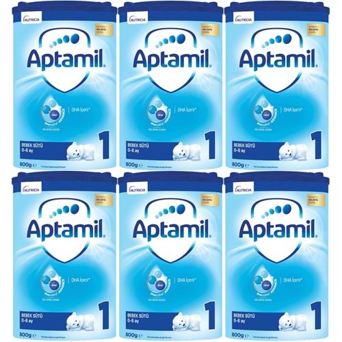 Nutrıcıa Aptamil 800GR Bebek Sütü No:1 (0-6 Ay) Doğumdan İtibaren (6 Lı Set)