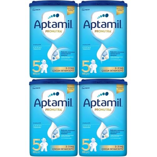 Nutrıcıa Aptamil Pronutra 800GR Devam Sütü No:5 (2-3 Yaş) (4 Lü Set)