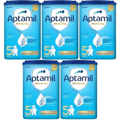 Nutrıcıa Aptamil Pronutra 800GR Devam Sütü No:5 (2-3 Yaş) (5 Li Set)