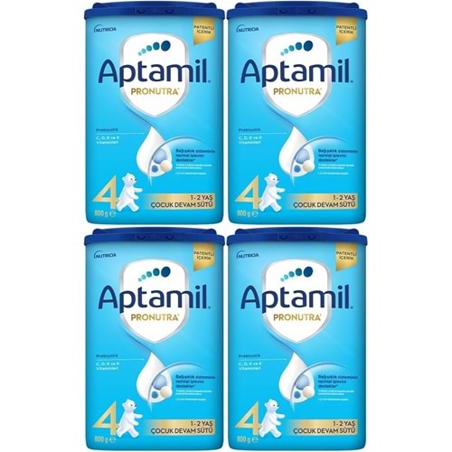 Nutrıcıa Aptamil Pronutra 800GR Devam Sütü No:4 (1-2 Yaş) (4 Lü Set)