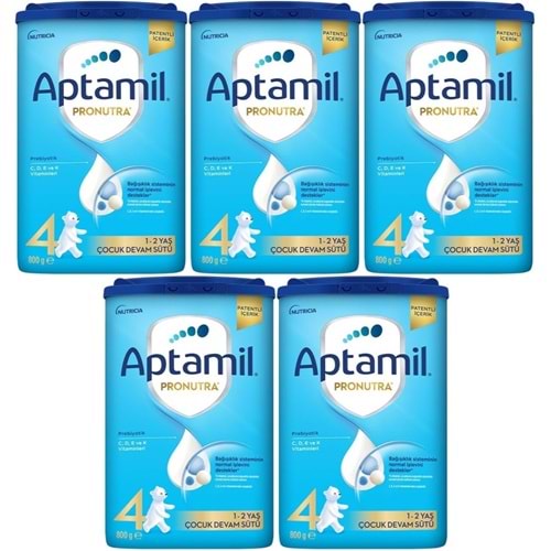 Nutrıcıa Aptamil Pronutra 800GR Devam Sütü No:4 (1-2 Yaş) (5 Li Set)