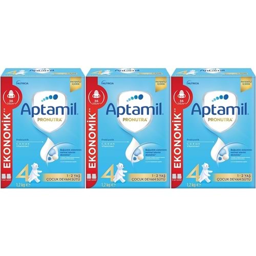 Nutrıcıa Aptamil Pronutra 1200GR Devam Sütü No:4 (1-2 Yaş) (3 Lü Set)