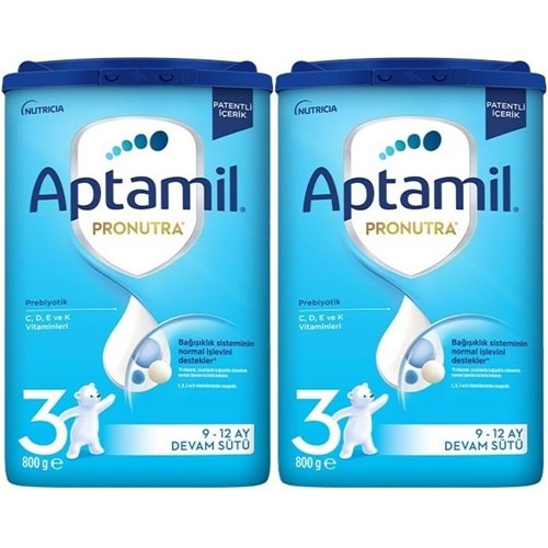 Nutrıcıa Aptamil Pronutra 800GR Devam Sütü No:3 (9-12 Ay) (2 Li Set)