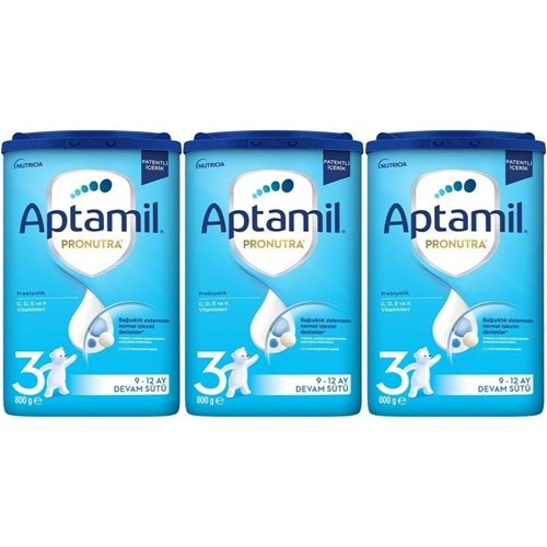 Nutrıcıa Aptamil Pronutra 800GR Devam Sütü No:3 (9-12 Ay) (3 Lü Set)