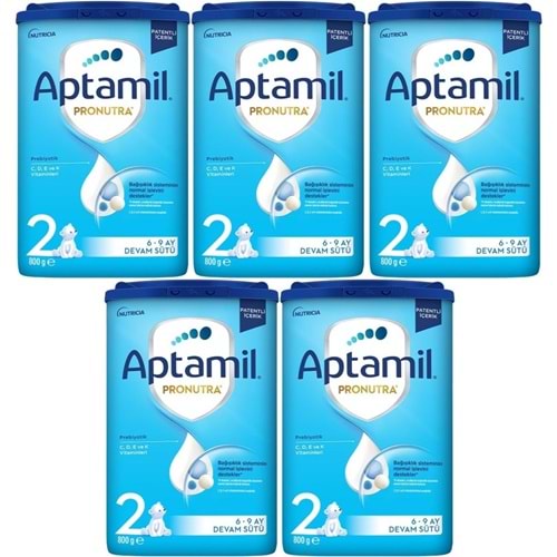 Nutrıcıa Aptamil Pronutra 800GR Devam Sütü No:2 (6-12 Ay) (5 Li Set)
