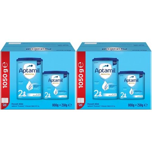 Nutrıcıa Aptamil Pronutra 1050GR (800+250GR) Devam Sütü No:2 (6-9 Ay) Avantaj Pk (2 Li Set)