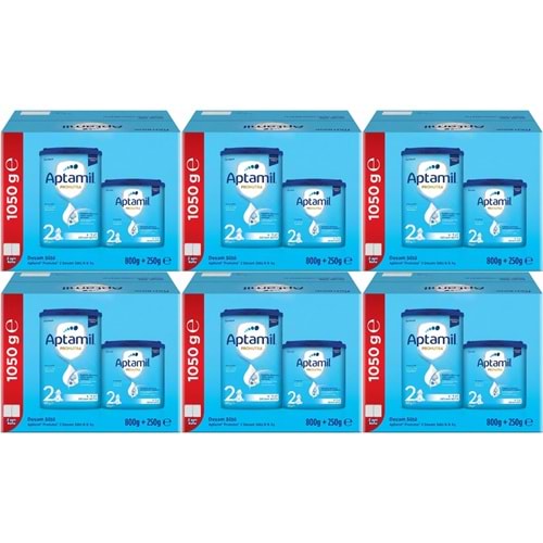 Nutrıcıa Aptamil Pronutra 1050GR (800+250GR) Devam Sütü No:2 (6-9 Ay) Avantaj Pk (6 Lı Set)