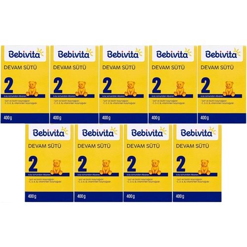 Bebivita Bebek Sütü 400GR No:2 (6-12 Ay) (9 Lu Set)