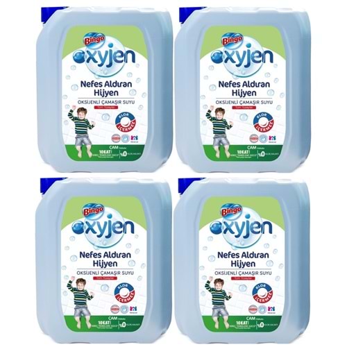 Bingo Çamaşır Suyu 3240ML Oksijenli Çam Kokulu (4 Lü Set)