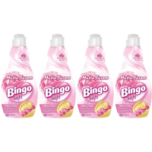 Bingo Soft Çamaşır Yumuşatıcı Konsantre 1440ML Manolya Bahçesi (4 Lü Set)