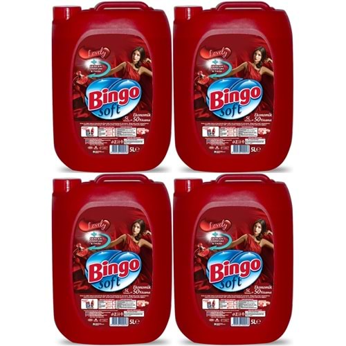 Bingo Soft Yumuşatıcı 20LT (4PK*5LT) Lovely (200 Yıkama)