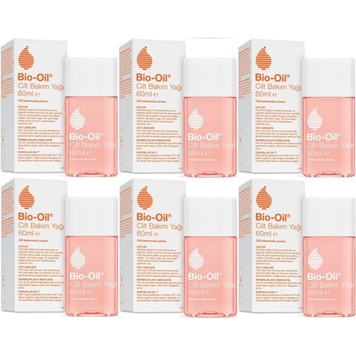 Bio-Oil Çatlak Oluşumunu Önleyici Cilt Bakım Yağı 60ML (Yeni Formül) (6 Lı Set)
