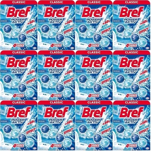 Bref Power Aktiv Klozet Bloğu Okyanus Kokulu (12 Li Set) (12PK*1)