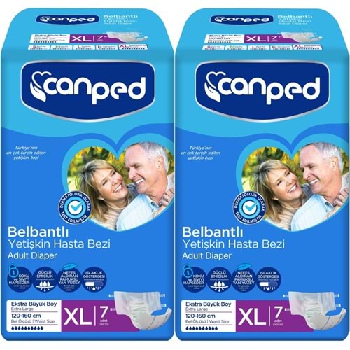 Canped Hasta Bezi Yetişkin Bel Bantlı XL- Ekstra Büyük Boy 14 Adet