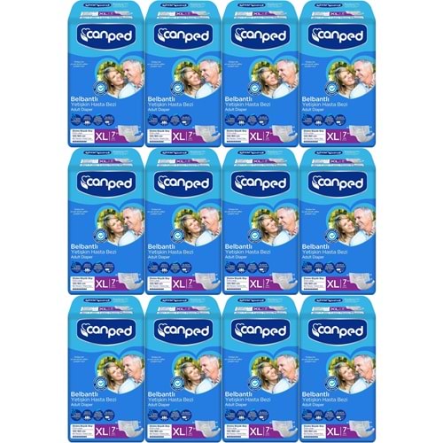 Canped Hasta Bezi Yetişkin Bel Bantlı XL- Ekstra Büyük Boy 84 Adet
