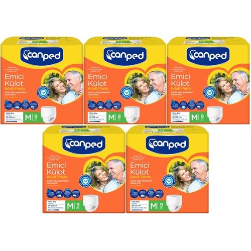 Canped Emici Külot Hasta Bezi M - Orta 45 Adet (5PK*9)