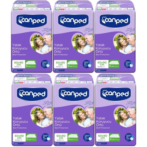 Canped Hasta Yatak Koruyucu Örtü 60*90CM 60 Adet (6PK*10)