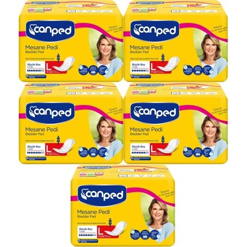 Canped Mesane Pedi Klasik L - Large - Büyük Boy 50 Adet (5PK*10)